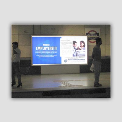 Metro Station Plateform board