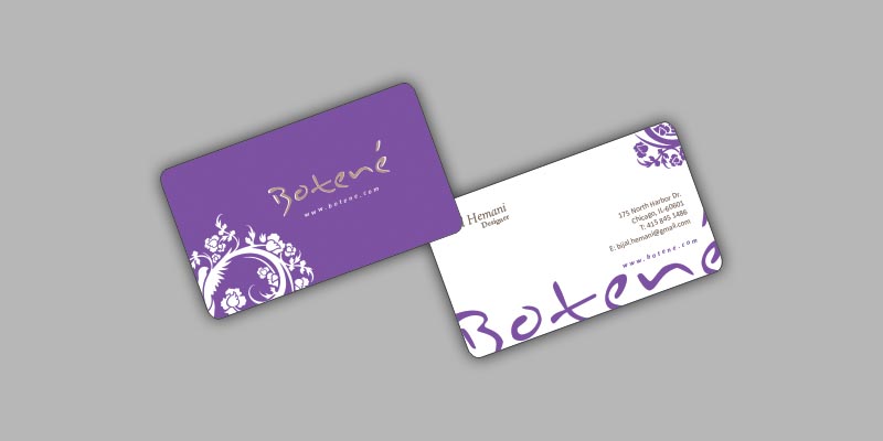 Botene Visiting Card Design