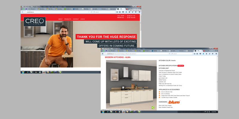 Creo Kitchens Webiste