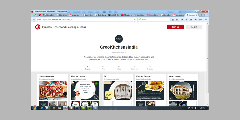 Creo Kitchens Pinterest